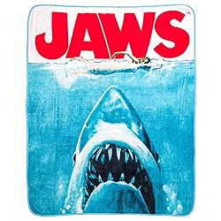 Silver Buffalo Jaws Movie Poster 45" x 60" Fleece