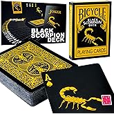Magic Makers Bicycle Black Scorpion Deck with Extra Gaff Cards for Perfoming Magic Card Tricks