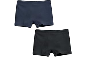 City Threads Girls' 2-Pack Boyshorts Underwear Bloomers for Play and Under Dresses Made in USA