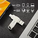 SSK 128GB USB C Flash Drive 200MB/s Dual USB-C USB 3.2 2 in 1 Jump Drive view 4