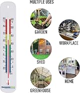 Thermometer World 215mm Colour Coded Room Thermometer UK Made view 6