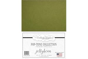 CARDSTOCK WAREHOUSE PAPER COMPANY Cardstock Warehouse Pop Tone Jellybean Green - 8.5 x 11" - 65 Lb. / 175 Gsm Matte Premium Cardstock Paper - 50 Sheets
