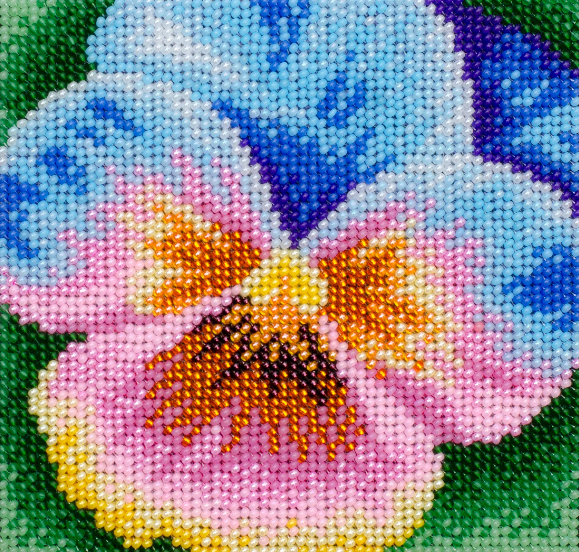 The Harmony of The Colour Beads Embroidery kit; Contemporary Embroidery; Gift idea; Needlepoint Design; Decor; Seed Beads Preciosa;