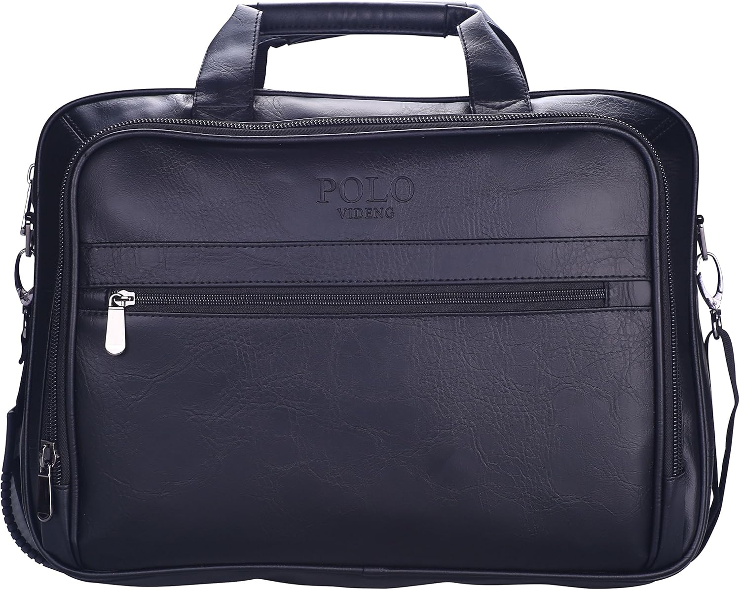 VIDENG POLO Classic Vintage Genuine Leather RFID Blocking