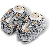 ooohyeah Funny Animal Hug Plush Slippers for Women, Novelty Cute Cozy Warm Slippers with Non-Slip Grips