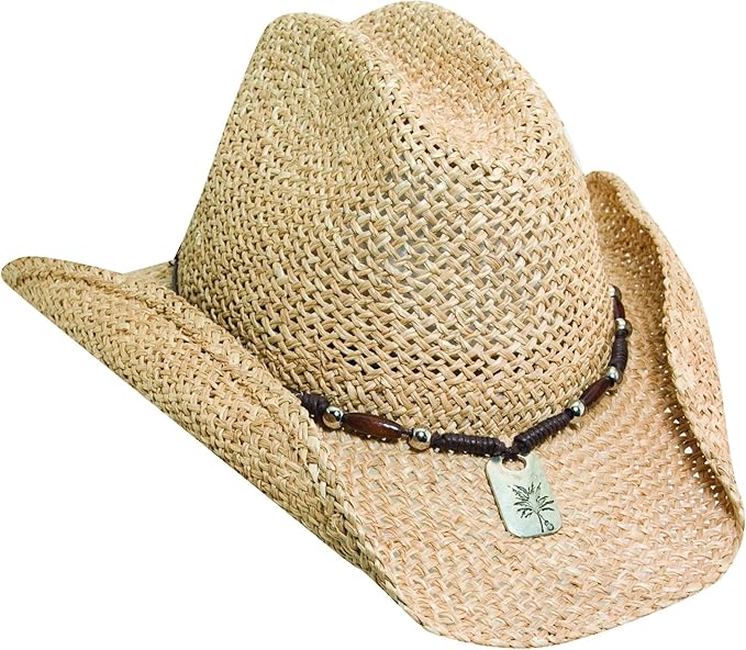 NEW BLUE CHAIR BAY KENNY CHESNEY MOROCA STRAW NATURAL BREEZER WESTERN COWBOY HAT L/XL Amazon.ca