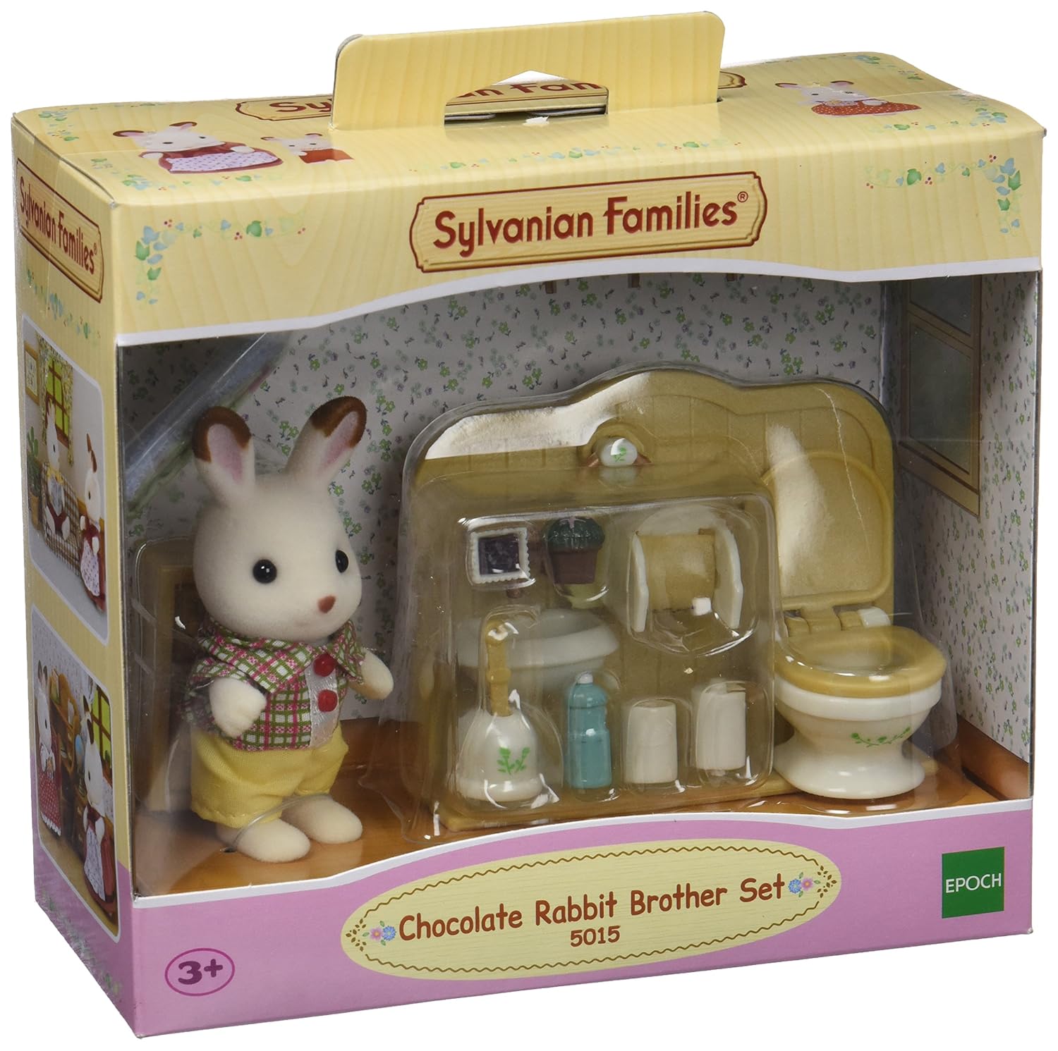 sylvanian families chocolate rabbit brother set