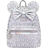 Loungefly X LASR Exclusive Disney Holographic Sequin Minnie Mini Backpack