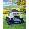 CORANI 14.1'x6.5'x9' Inflatable Tents for Camping, Portable 6/8/10 Person Blow Up Air Tent, Waterproof Windproof Easy Setup Large Family Tent with 2 Doors, 6 Windows, Mosquito Screen