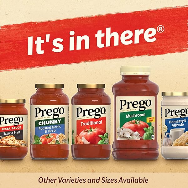 PREGO MUSHROOM PASTA SAUCE, 67 OZ JAR