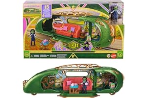 Mattel Universal Pictures’ Wicked Emerald City Train Playset with Elphaba Small Doll, 3 Play Spaces & 14 Accessories, Inspire