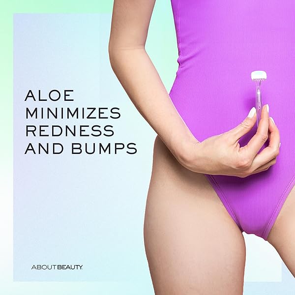 ABOUT BODY BIKINI SHAVERS – 3 GENTLE BEAUTY GROOMERS, JAPANESE STEEL RAZOR IDEAL FOR SHAVING, EXFOLIATING AND TRIMMING INTIMATE AREAS, SKIN-SOOTHING ALOE MOISTURE PAD GENTLY GLIDES ALONG SKIN