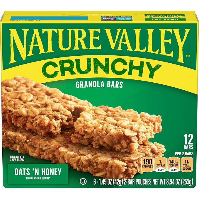 Nature Valley 100% Natural oats 'n Honey crunchy granola bars (016000264601)