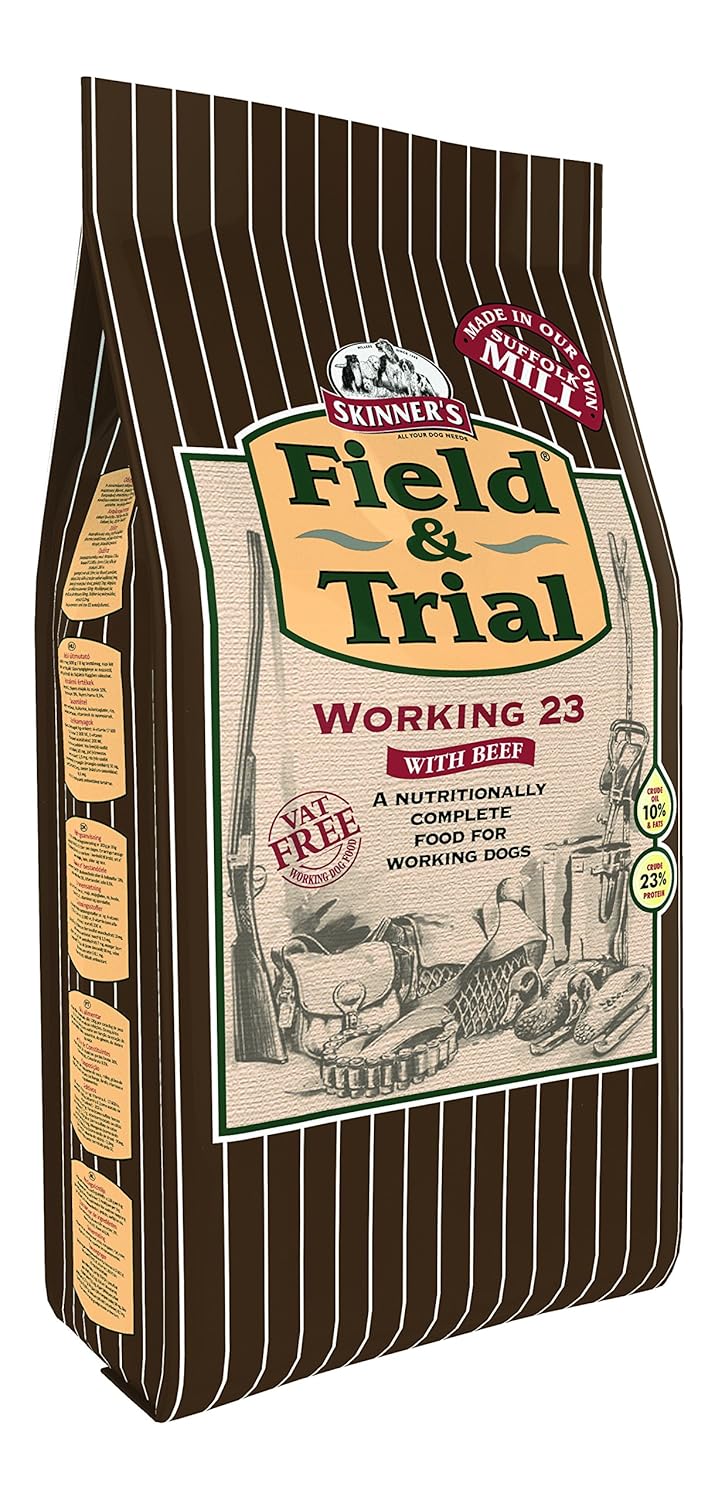 Skinners Field & Trial Complete Dry Working 23 Dog Food Beef, 15 kg
