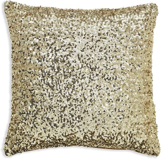 Amazon Com Arthouse Gold Sparkle Sequin Throw Pillow Modern
