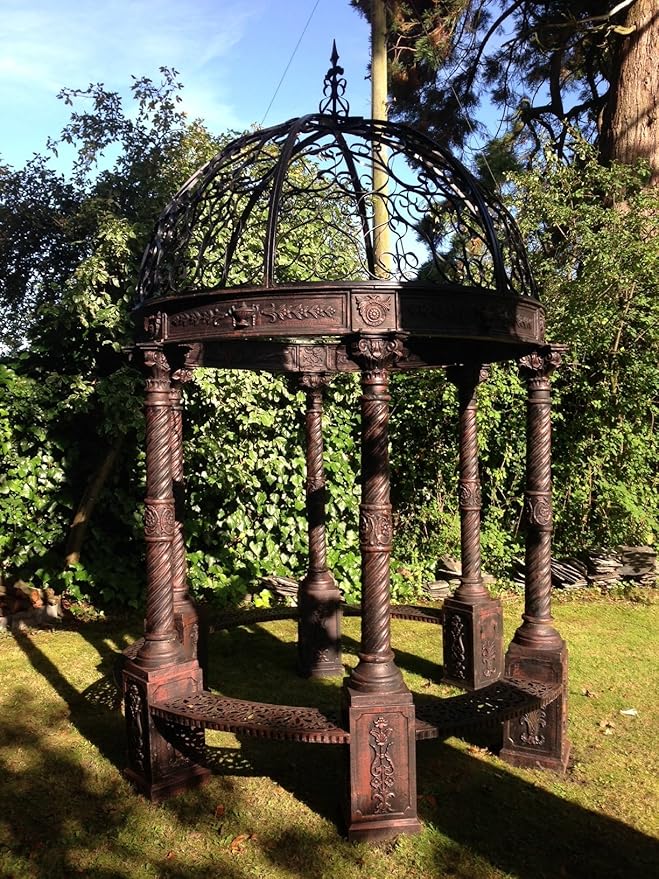 Victorian Style Cast Iron Gazebo 2.36, wide by 3.8m high Amazon.co.uk Garden & Outdoors