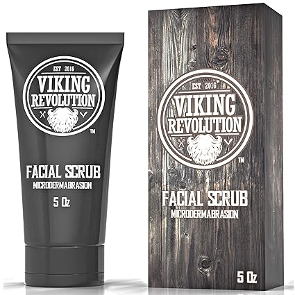 Viking Revolution Microdermabrasion Face Scrub For Men Facial