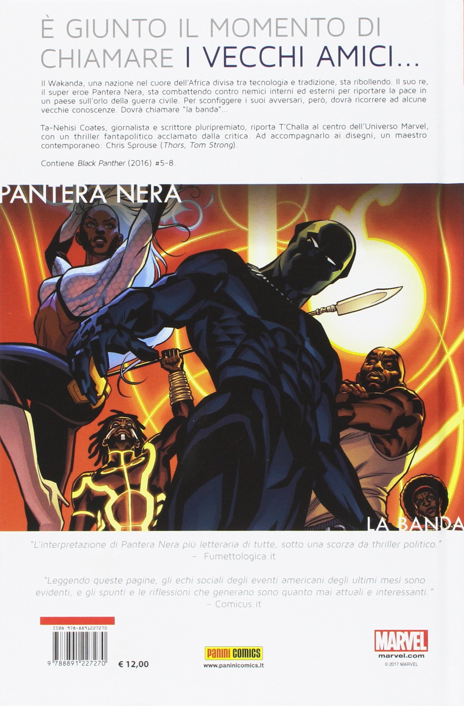La Banda Pantera Nera Coates Ta Nehisi Sprouse Chris Stelfreeze Brian 9788891227270 Amazon Com Books