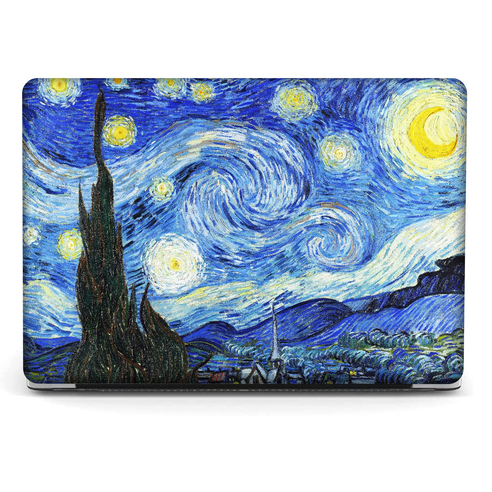 Compatible with MacBook Pro 16 inch Art Case Skin, 2023-2021 Release A2780 A2485 M1 Pro M1 Max Chip Creative Cover with Keyboard Cover & Screen Protector (The Starry Night by Vincent Van Gogh) — image 1