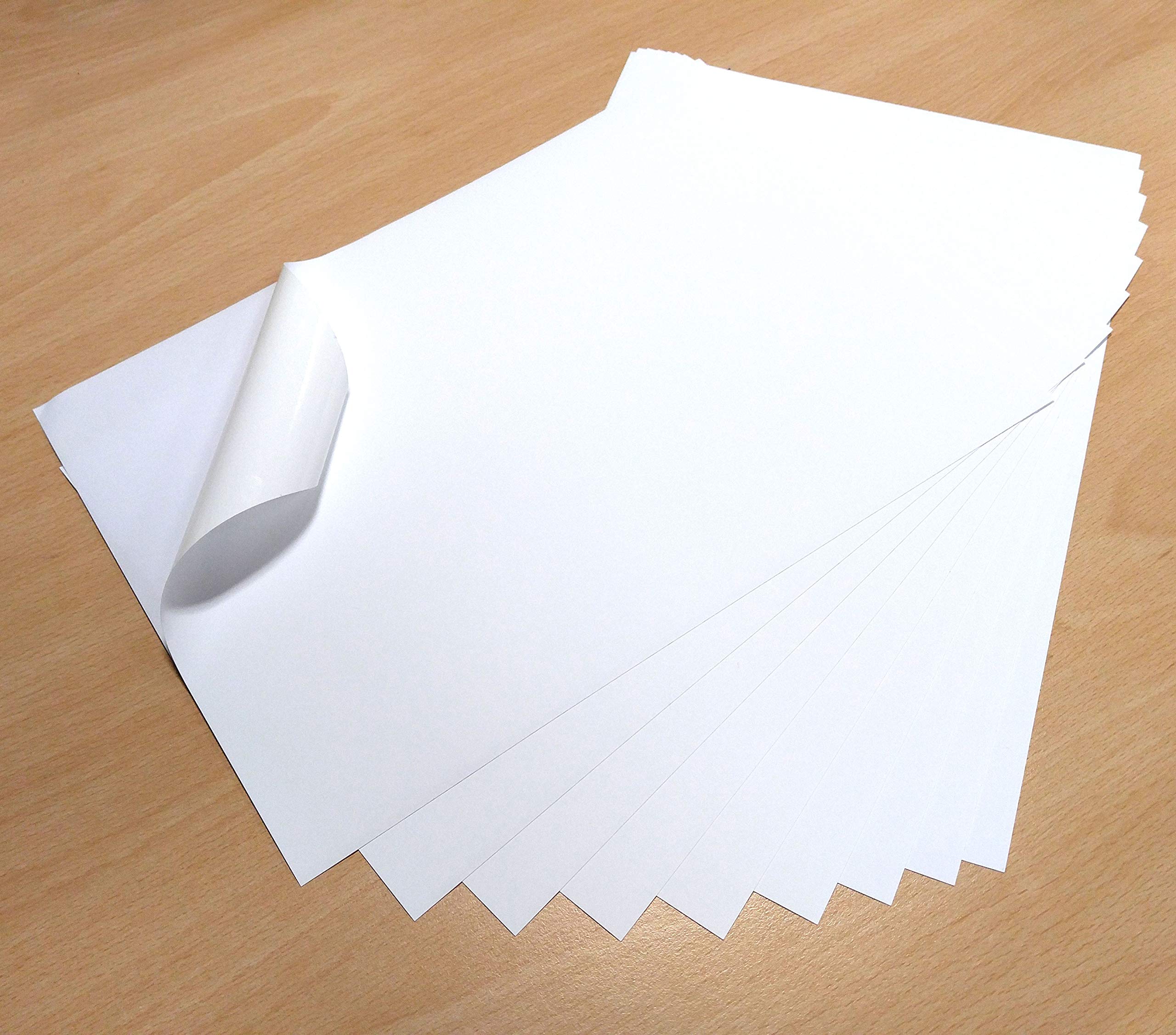 10 Sheets White Waterproof A4 VINYL PVC Matt Self Adhesive Sticker