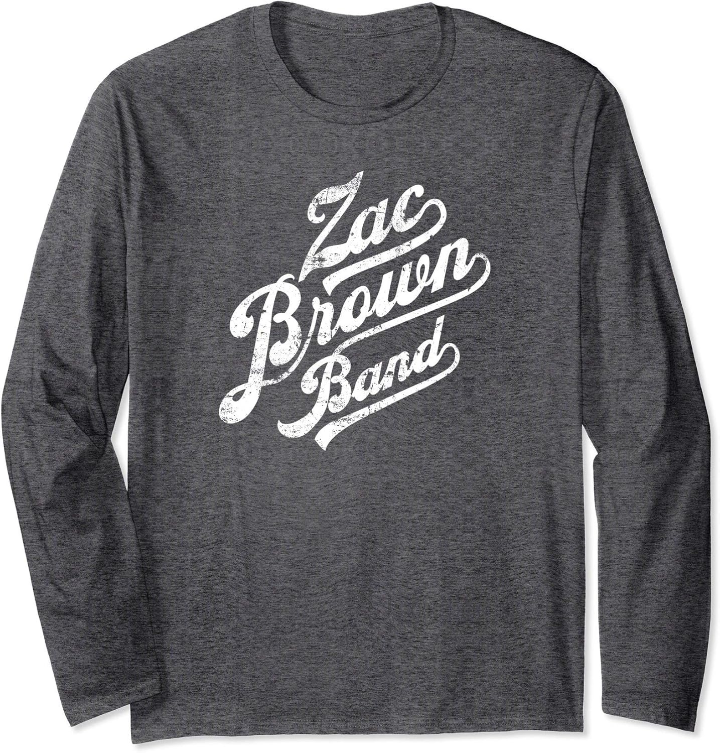 Zac Brown Band Distressed Logo Long Sleeve TShirt Clothing