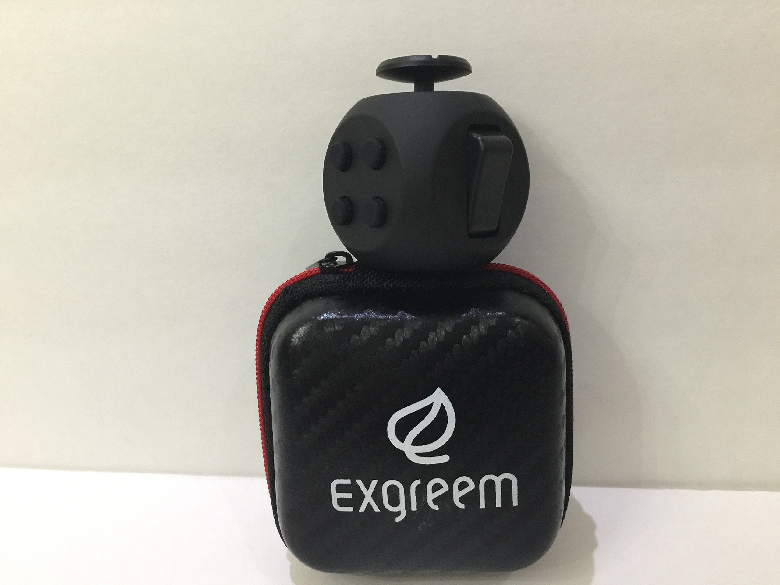 Exgreem 2017 NEW Third Generation Upgraded Version Fidget Cube, Anti-anxiety and Depression Cube for Children and Adults (Black)