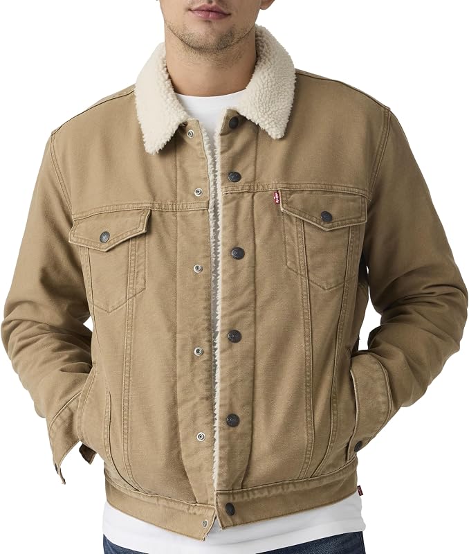Type 3 Sherpa Trucker, Giacca Uomo, Ermellino, XL