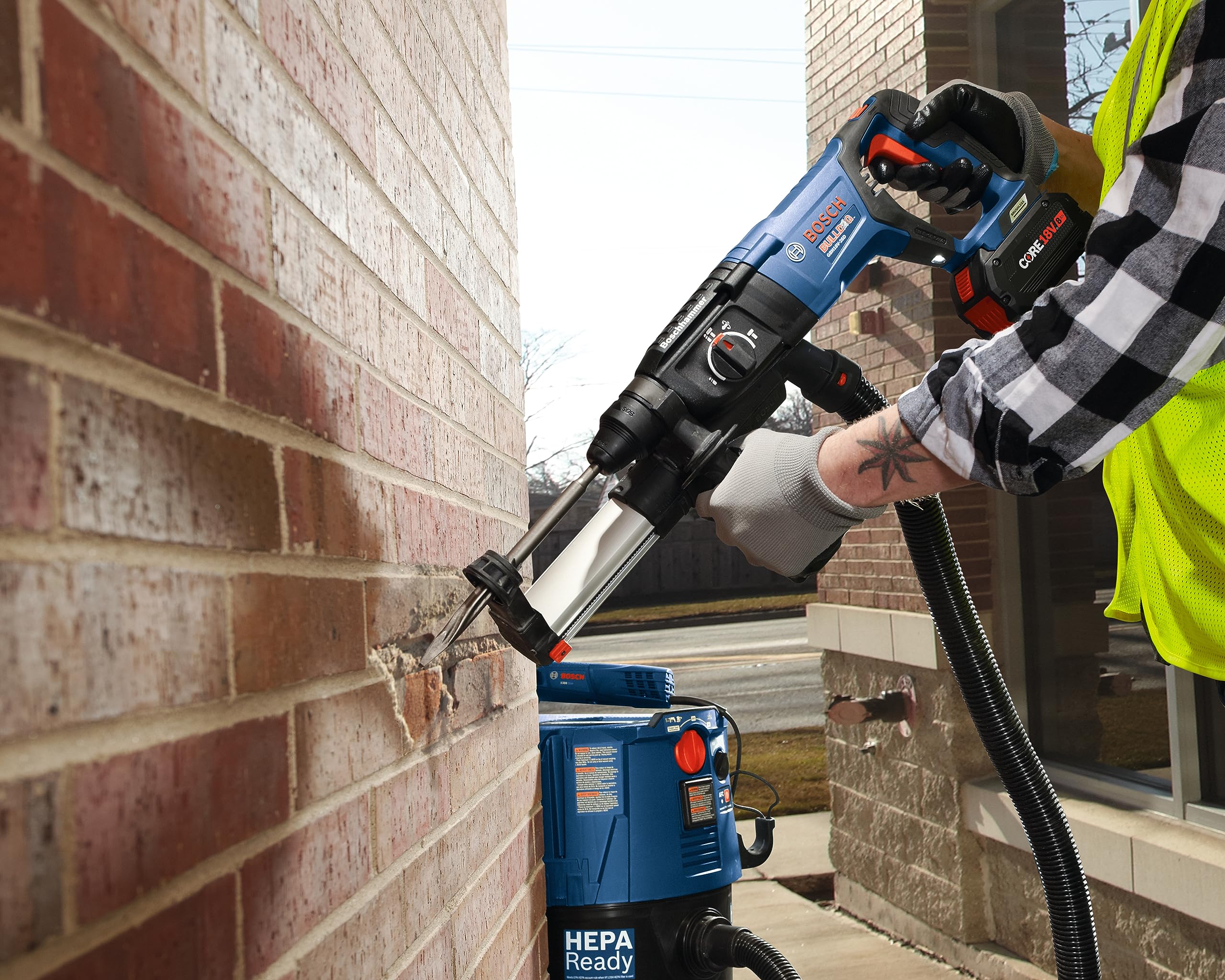 Bosch GBH18V-26DN 18V EC Brushless SDS-plus Bulldog? 1 In. Rotary Hammer (Bare Tool)