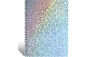 Dajino Large Reusable Sticker Book Collecting Album 8.5×11 Inch Sticker Storage Collection Organizer Book for Adult with 40 Sheets Letter Size Blank Release Paper and Holographic Cover (Dot)