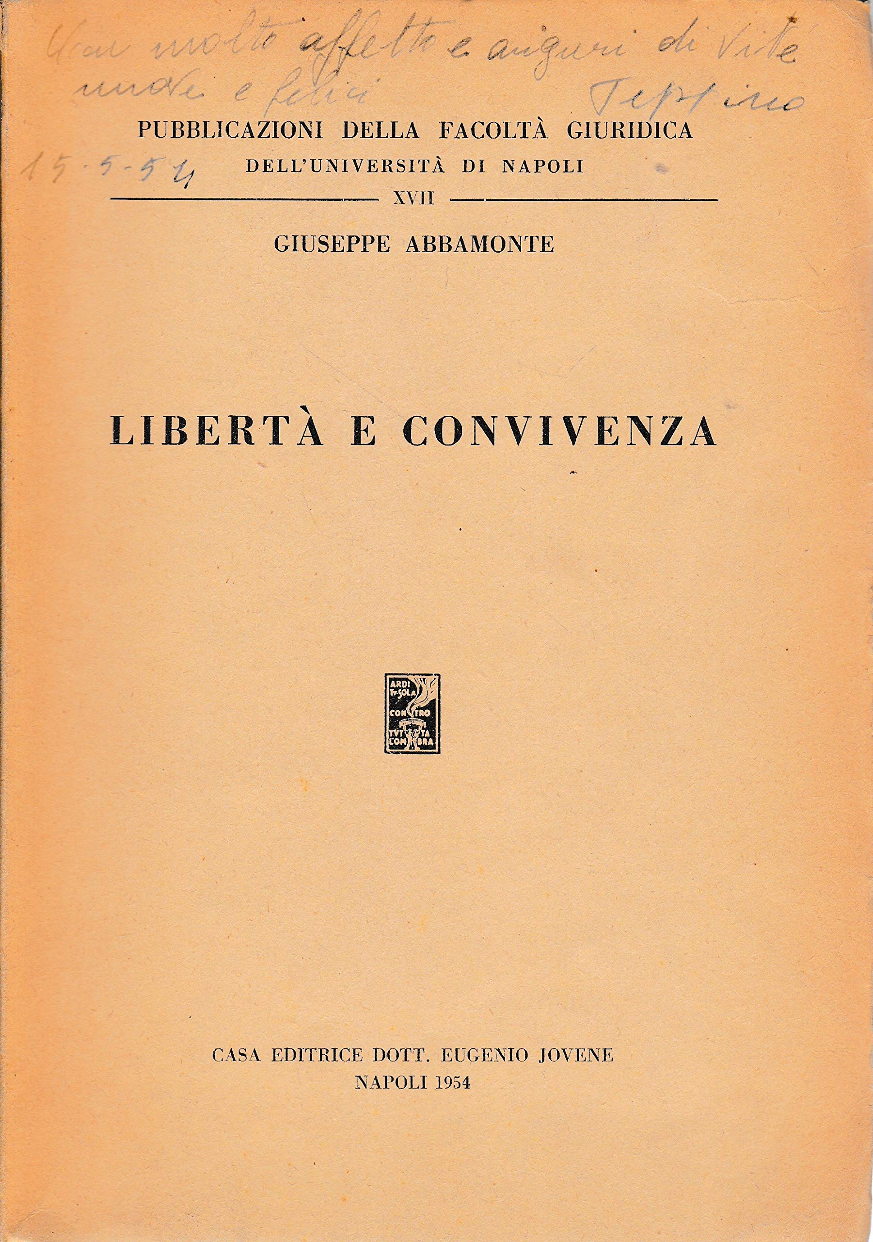 Amazon It Liberta E Convivenza G Abbamonte Libri