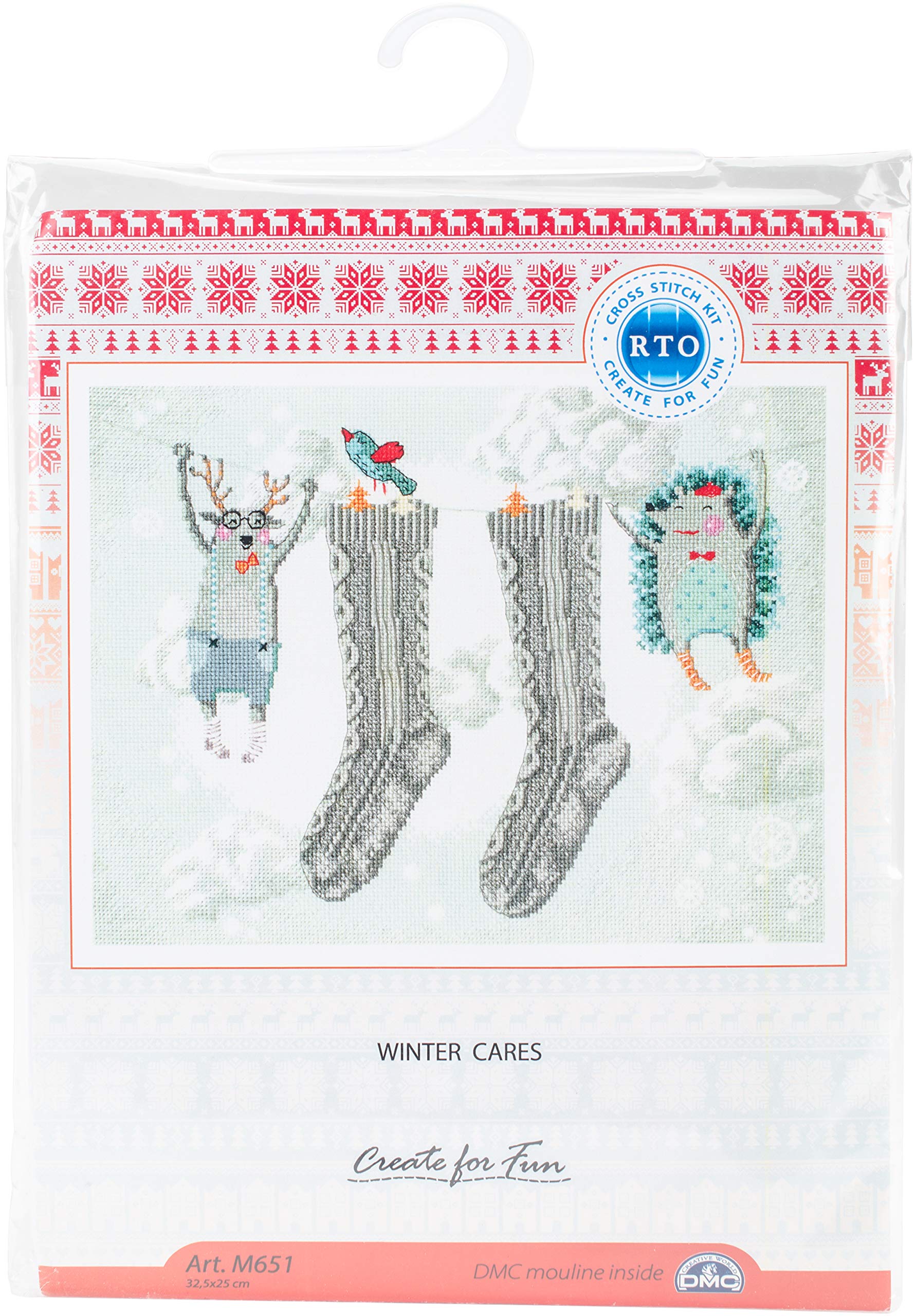 RTO Cross Stitch Kit, Cotton, Multicoloured, 32,5x25 cm