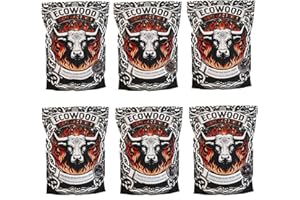 Don Bardo - BBQ, Wood Smoker Chips Bundle of 6 Flavors - Apple, Mesquite, Hickory, Alder, Cherry & Oak Wood Chip for Smokers, Gas, Charcoal Grill, Smoke Wood Chips for Grilling (6 x 1.2 Lb Bags)