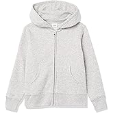 Amazon Essentials Girls and Toddlers' Fleece Zip-Up Hoodie Sweatshirt