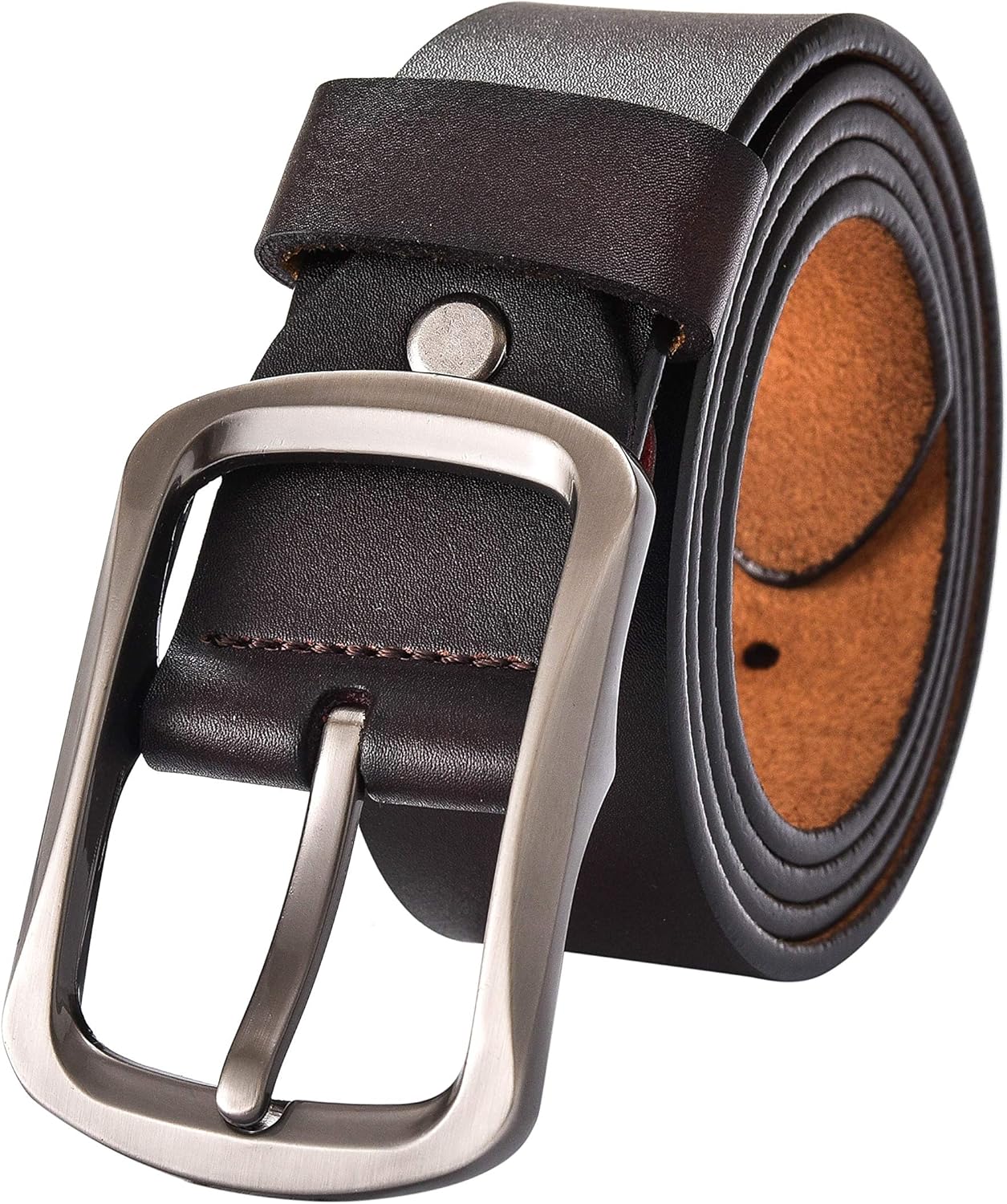 LINDENMANN Cinturón De Cuero Para Hombre/cinturón Para Hombre, Coñac, Braun, 100 Cm