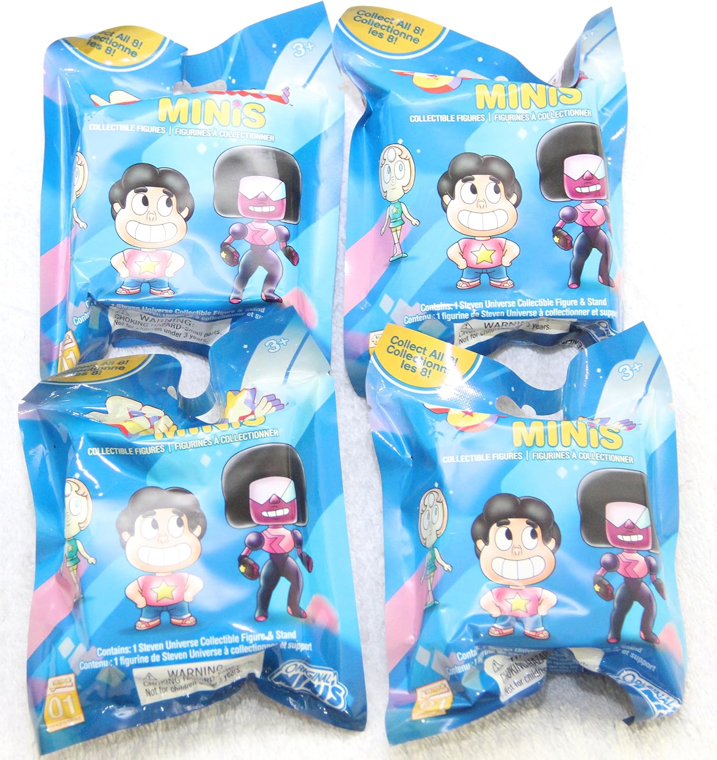 Amazon Com Zag Toys 4x Steven Universe Original Minis Series 1 Steven Universe Mini Figure Mystery Packs Toys Games