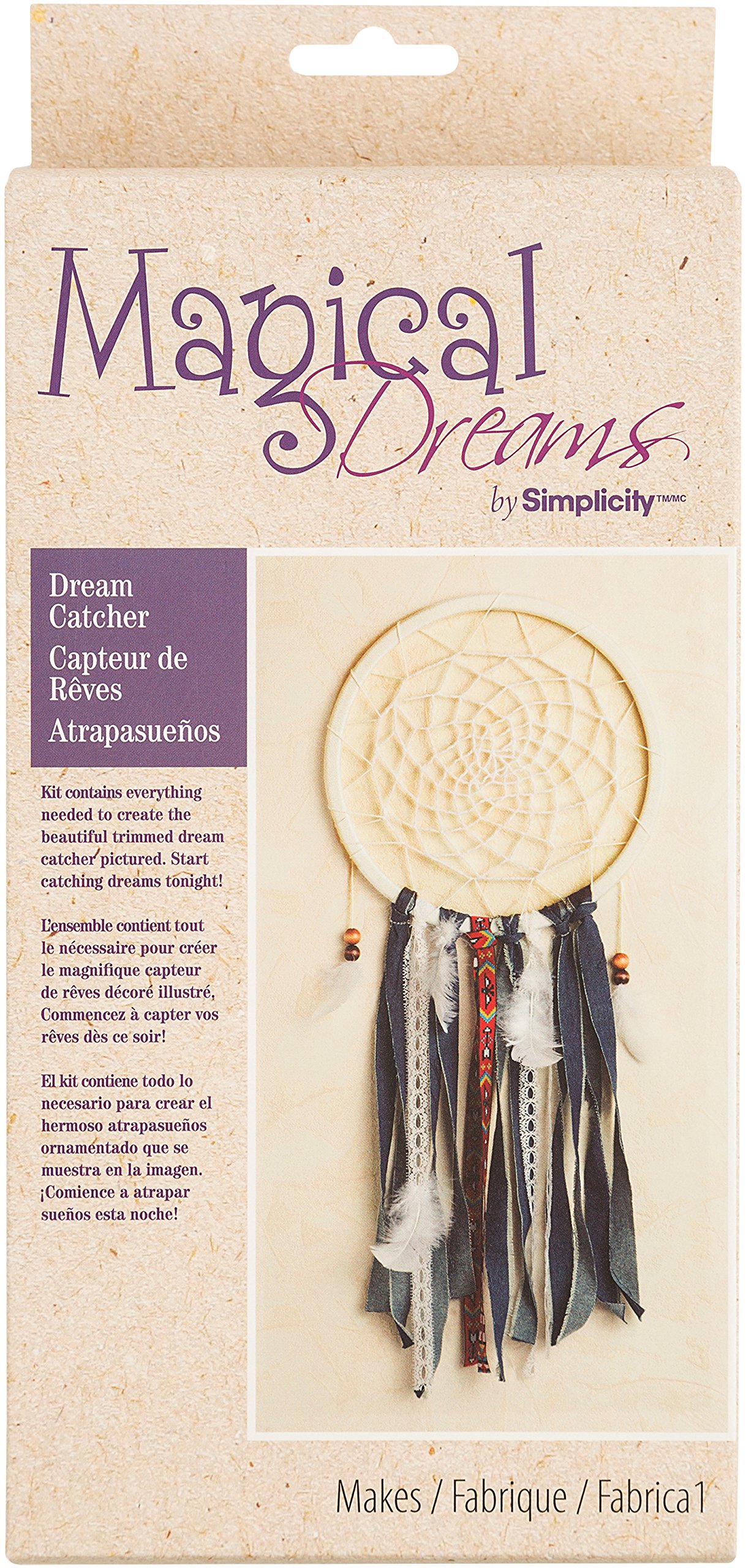 Wrights Dream Catcher Kit, Assorted, Blue Denim, 24.13 x 12.7 x 5.08 cm