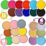 Blue Squid Classic White Face Paint 30g Professional Water Based Single Cake view 5