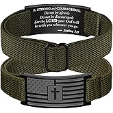 Jesvo Valentines Day Gifts for Him, American Flag Cross Christian Bracelets, Christmas Gifts Ideas for Kids Tween Teenage Boy Men Son