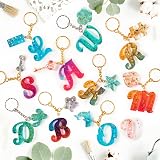 Mocoosy 182 Pcs Alphabet Resin Moulds Kit Letters Keychain Jewelry DIY view 6