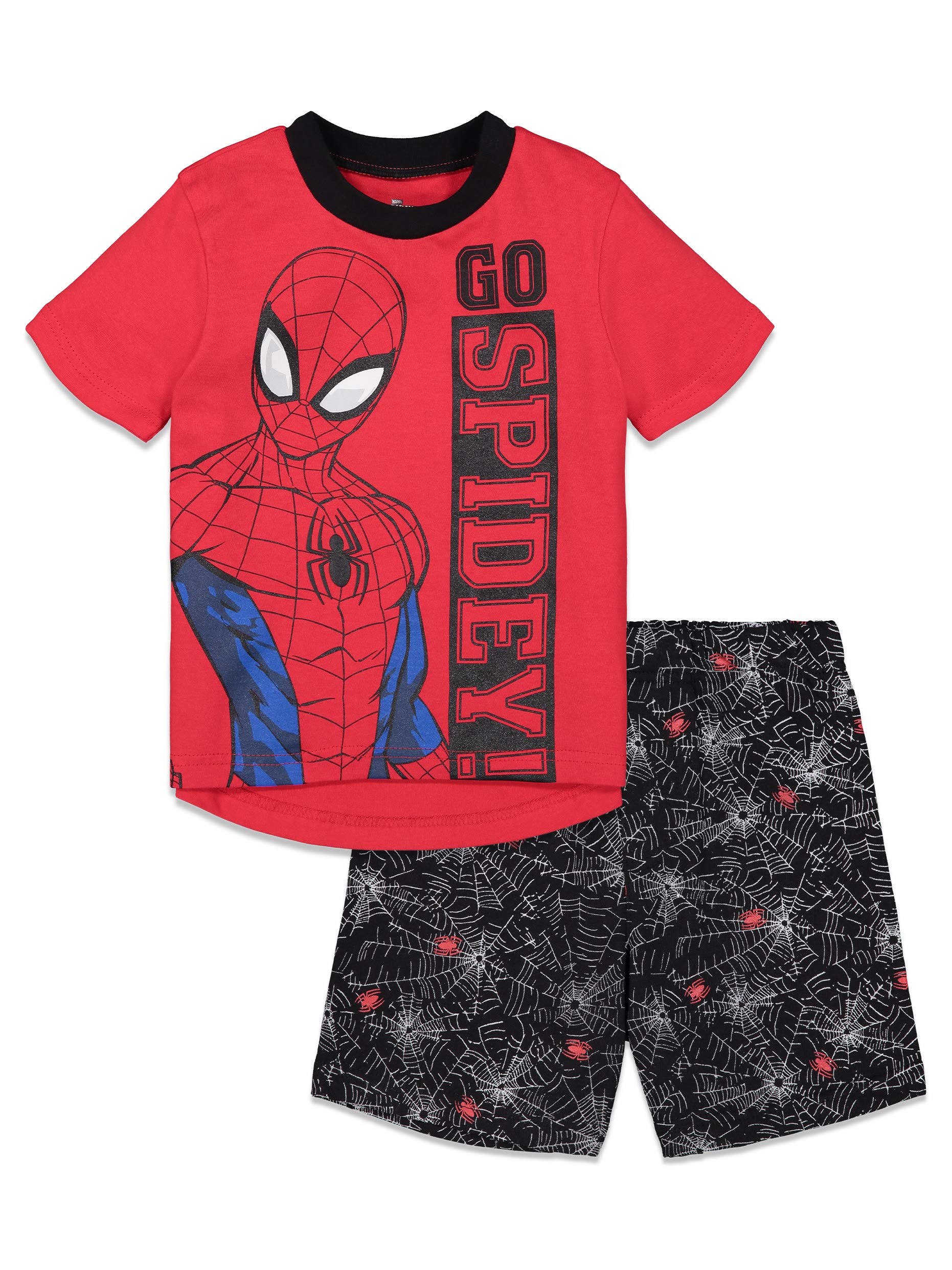 Avengers Spiderman T-Shirt and French Terry Shorts Set