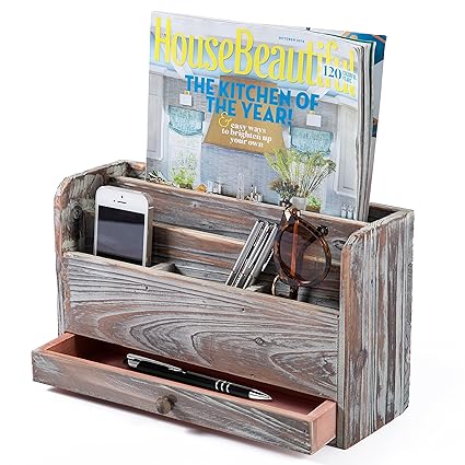 Office Storage Organization Vintage White Wood Office Desktop