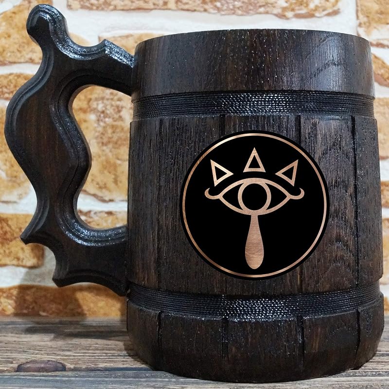 Amazon.com: Zelda Sheikah Beer Mug, Zelda Beer Stein, Gamer Gift, LoZ Personalized Beer Stein 