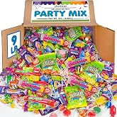 Bulk Candy 9 lb Variety Pack, Back-to-School Candies, Halloween | Individually Wrapped, Fun Size Candy Assortment, Pinata Filler for Birthday Parties