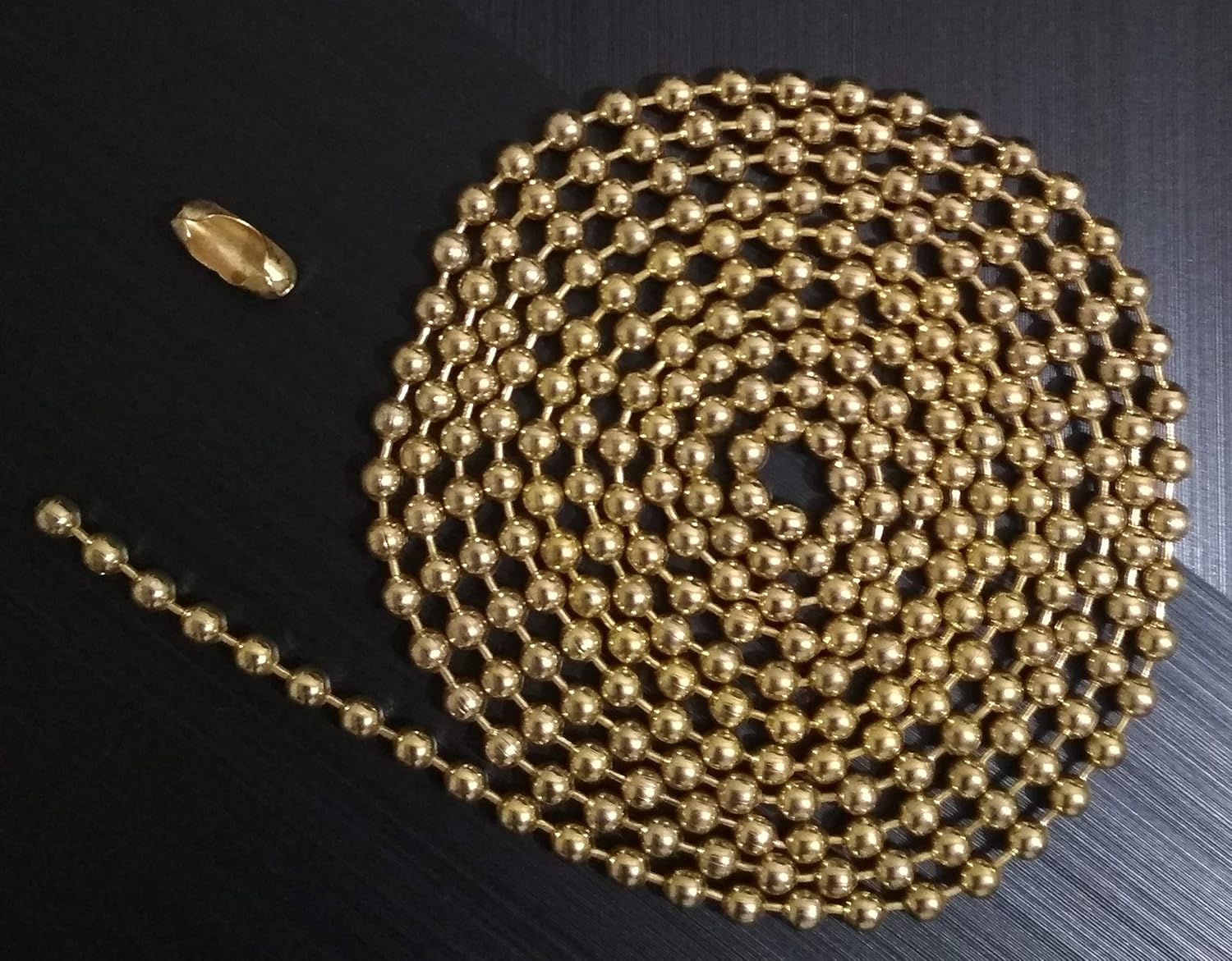 Buy Ceiling Fan Pull Chain 1mtr Metal Brass Coated Chain with Connector