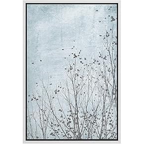 SIGNWIN Framed Canvas Wall Art Birds on Tree...