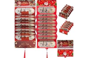 2PCS Christmas Cash Gift Envelope, Gift Card Holder with 10 Slots, Christmas Money Holders for C-hristmas Xmas Money Holder f