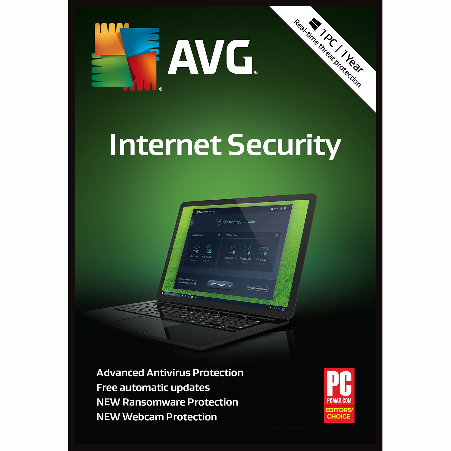 AVG Internet Security 2018, 1 PC 1 Year [Online Code]