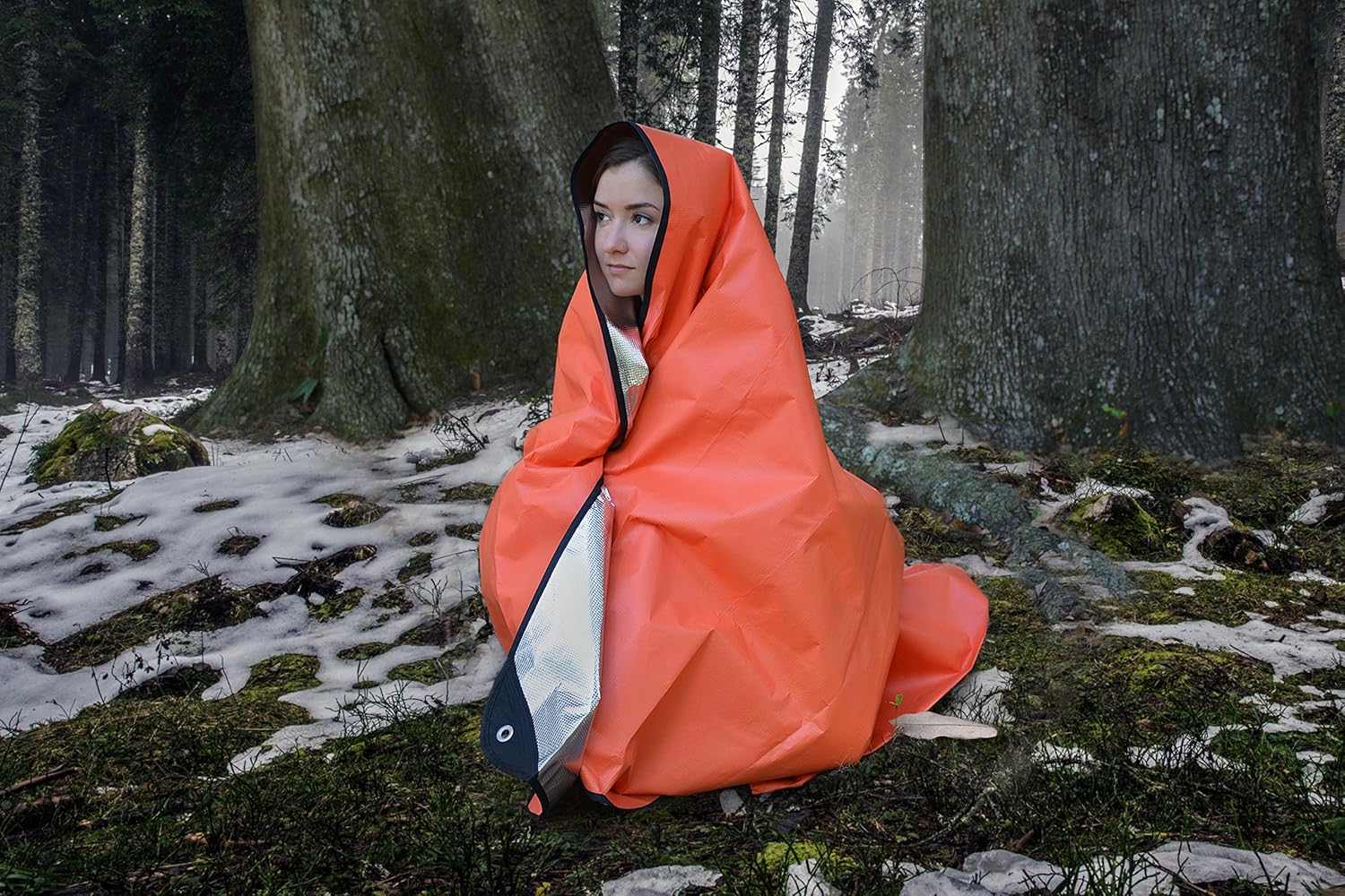 UST Survival Blanket/Tarp 2.0 with Windproof and Waterproof Material for Emergency, Camping, Hiking and Outdoors : Sports & Outdoors