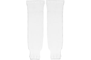 Pear Sox Pro Weight Solid Color Hockey Socks (White, Mite)