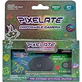 Retocolor Pixelate 400 35mm Disposable Film Camera 27EXP, ISO400, Color Negative Film, Focus Free, Easy to Use, Built in Flash, Single Use (Film and Battery Included) (Pixelate)